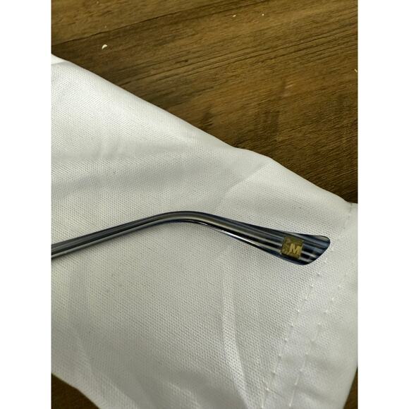 MarchoNYC Blue Rectangle (51•16) Glasses - Picture 3 of 6